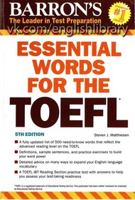 Sach Barron Essential Words For The Toefl Ibt